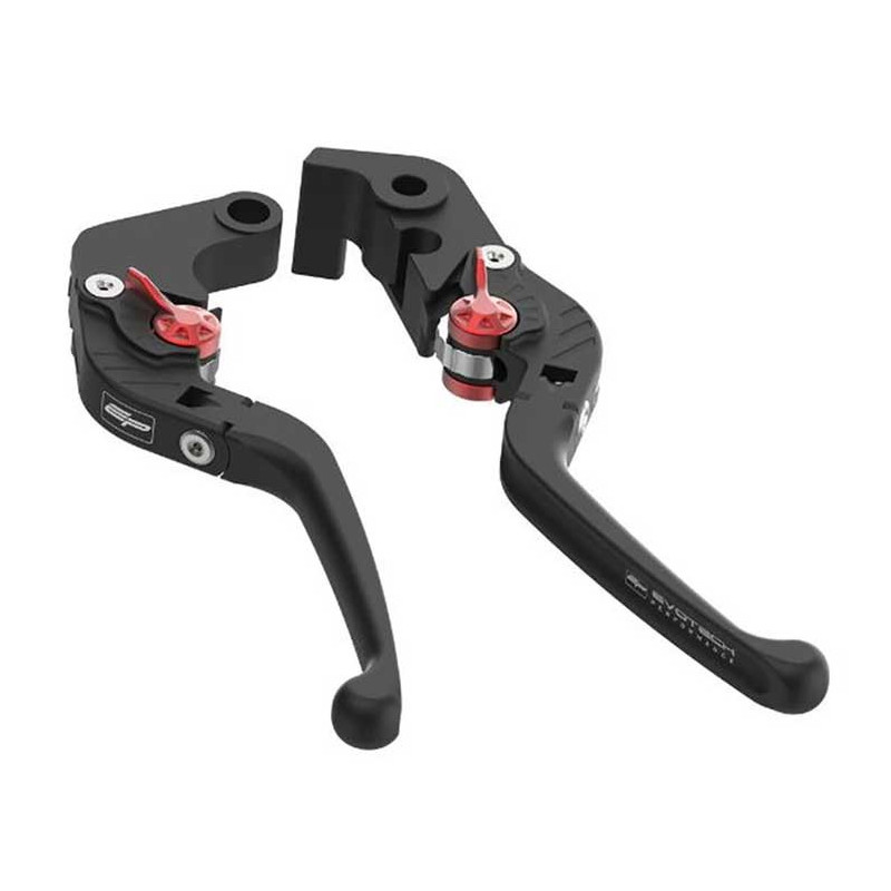 EVOTECH KIT LEVIERS DE FREIN ET EMBRAYAGE LONGS REPLIABLES - TRIUMPH SCRAMBLER 1