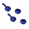 Evotech kit réglage levier frein et embayage bleu