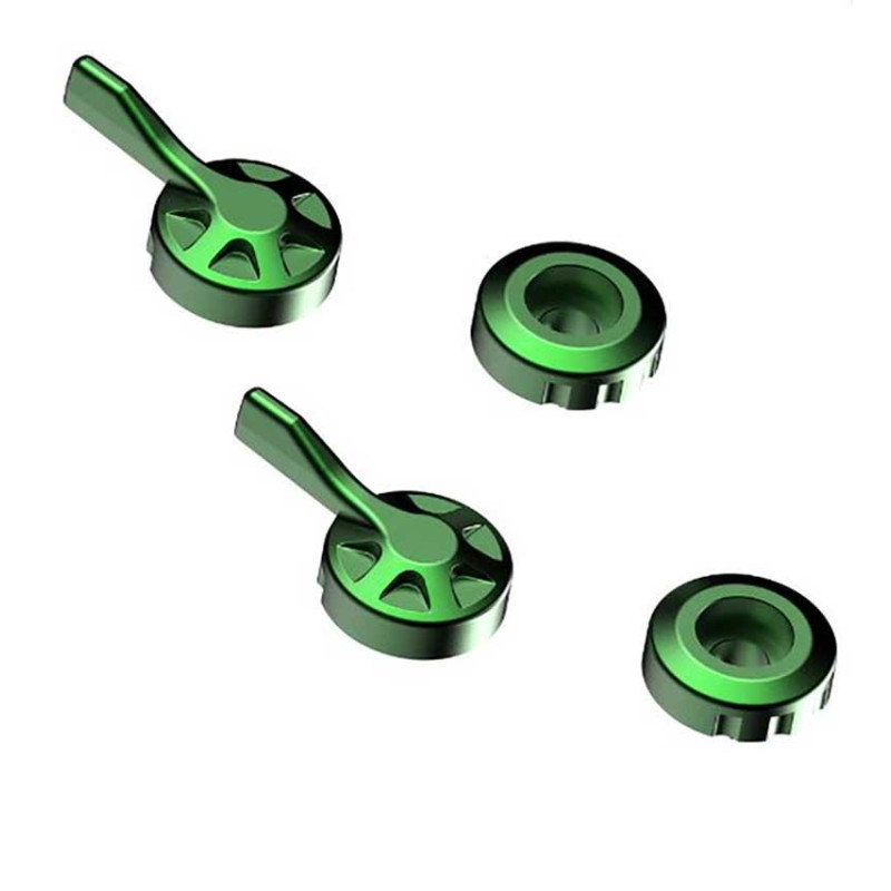 EVOTECH KIT RÉGLAGE LEVIER FREIN ET EMBAYAGE VERT