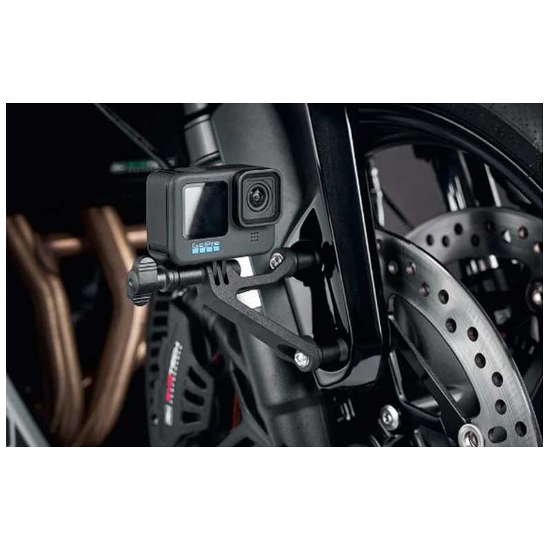 Evotech support caméra garde boue avant Action / Dash - Triumph Speed Triple 120