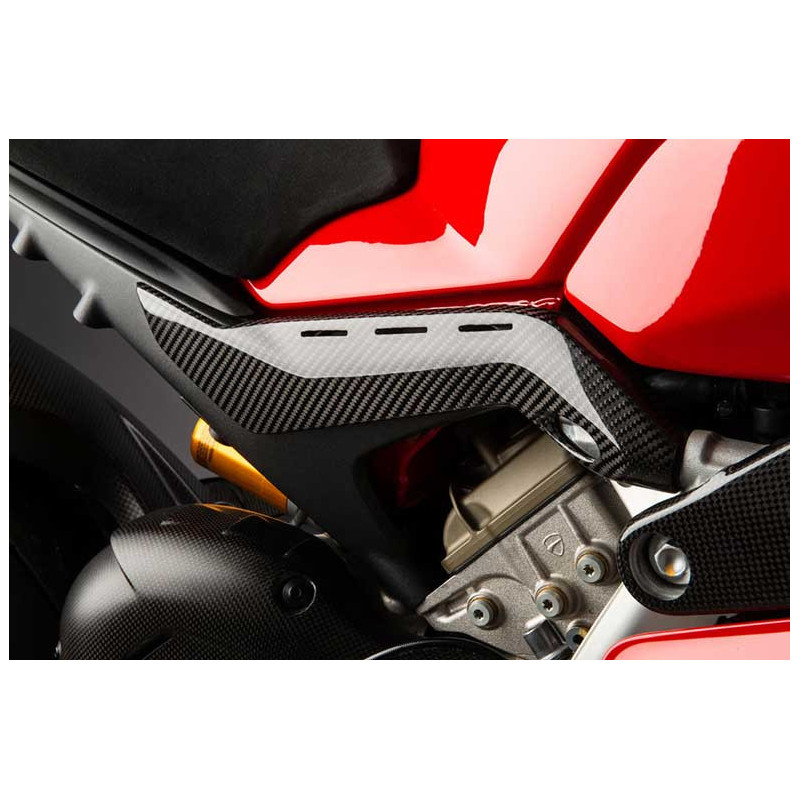 FLANCS SOUS RÉSERVOIR CARBONE LIGHTECH DUCATI