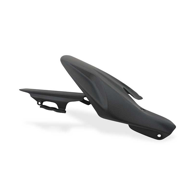 GARDE BOUE ARRIERE PROTECTION DE CHAINE CARBONE MAT CNC RACING DUCATI DIAVEL V4