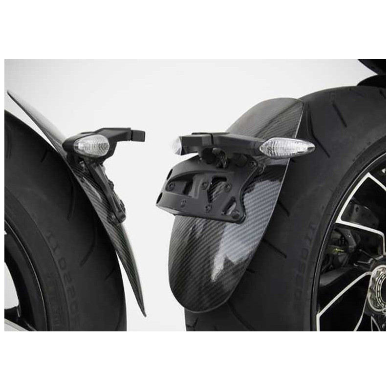 GARDE BOUE ARRIERE SUPPORT DE PLAQUE ZARD DUCATI XDIAVEL