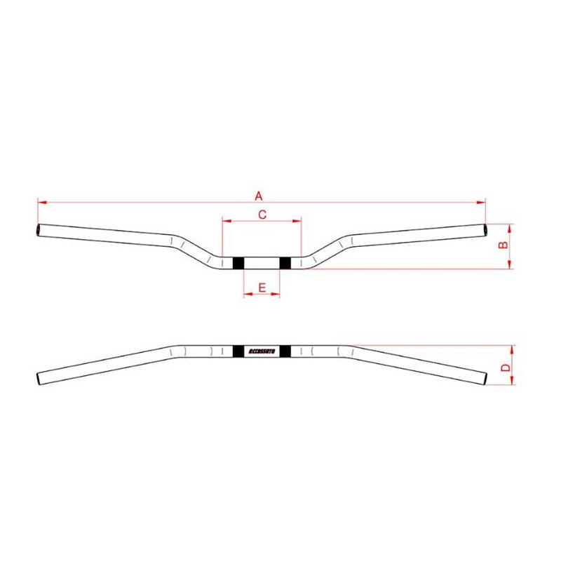 guidon-en-aluminium-diametre-28-mm-accossato Guidon en aluminium, diamètre 28 mm Accossato