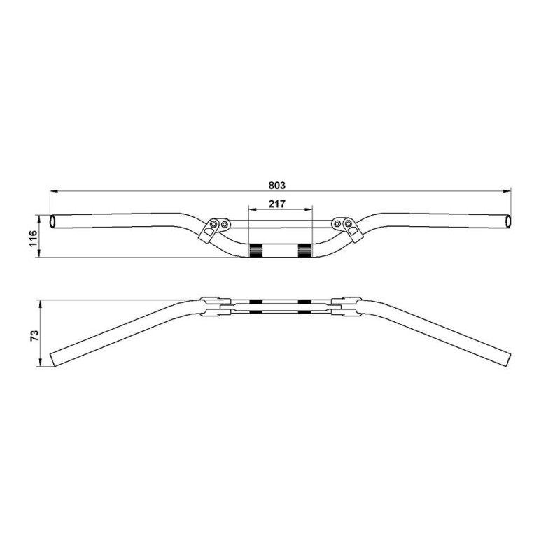 GUIDON NOIR ACCOSSATO
