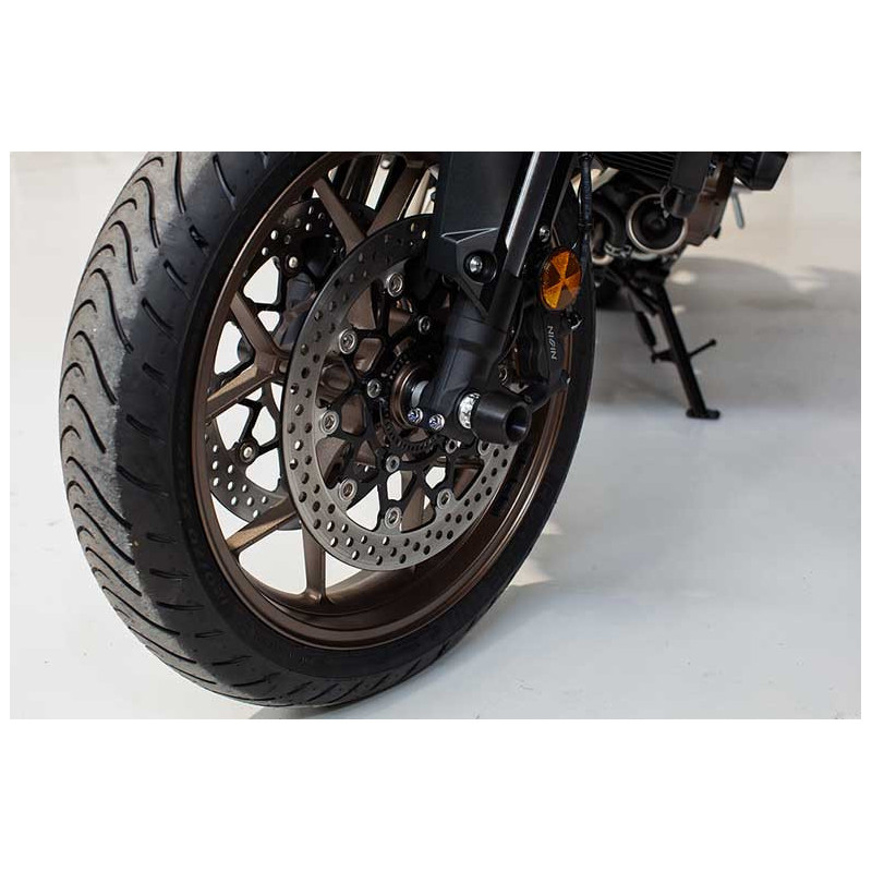 HONDA CB 650 R ROULETTES DE PROTECTION ROUE AVANT EVOTECH