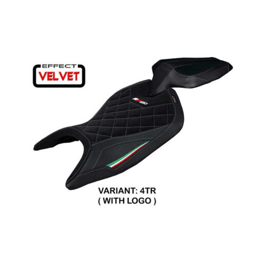 HOUSSE DE SELLE COMPATIBLE APRILIA RS 660 (21-22) MODÈLE MAMBA VELVET