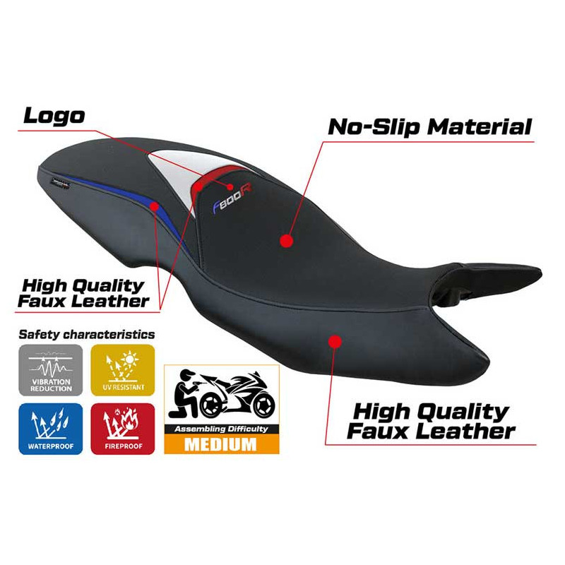 HOUSSE DE SELLE COMPATIBLE BMW F 800 R (09-20) MODÈLE MAILI