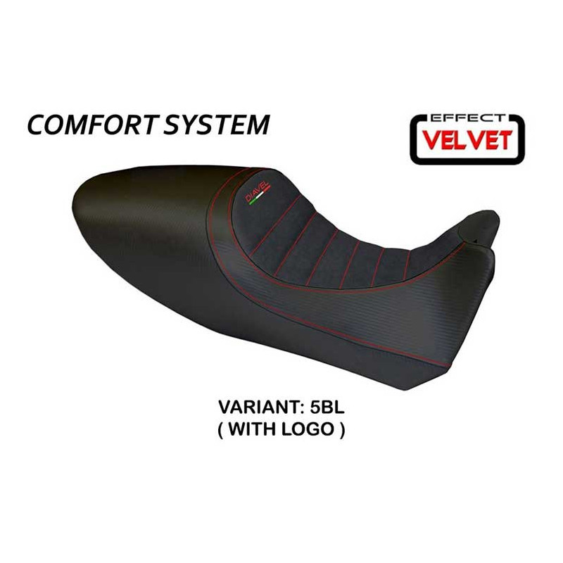 HOUSSE DE SELLE COMPATIBLE  DUCATI DIAVEL (11-13) MODÈLE AREZZO COLOR VELVET