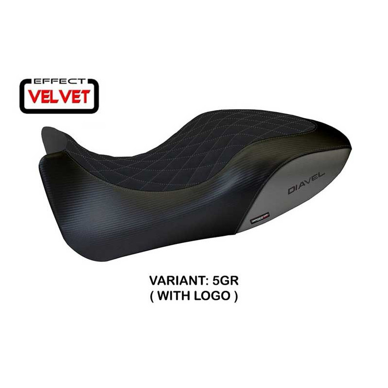 HOUSSE DE SELLE COMPATIBLE  DUCATI DIAVEL (11-13) MODÈLE VIANO 1 VELVET