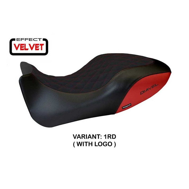 HOUSSE DE SELLE COMPATIBLE  DUCATI DIAVEL (11-13) MODÈLE VIANO 1 VELVET