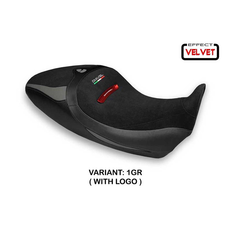 HOUSSE DE SELLE COMPATIBLE  DUCATI DIAVEL 1260 S (19-22) MODÈLE BRAILA 1 VELVET