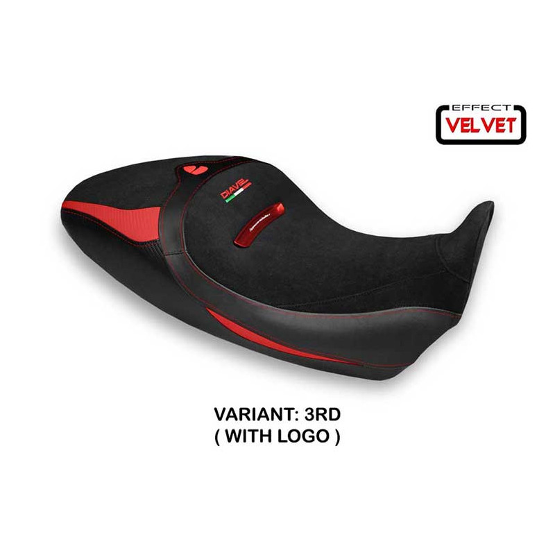 HOUSSE DE SELLE COMPATIBLE  DUCATI DIAVEL 1260 S (19-22) MODÈLE BRAILA 1 VELVET
