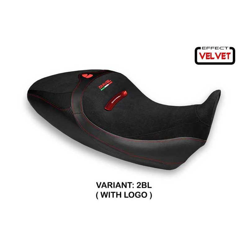 HOUSSE DE SELLE COMPATIBLE  DUCATI DIAVEL 1260 S (19-22) MODÈLE BRAILA 1 VELVET