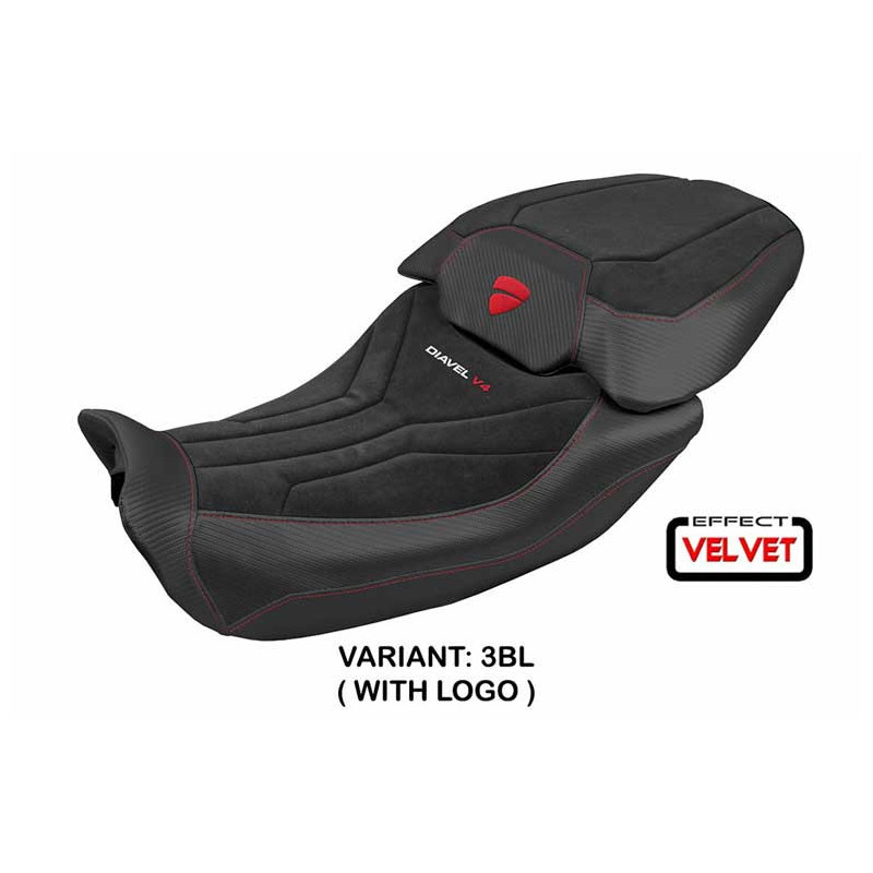 HOUSSE DE SELLE COMPATIBLE DUCATI DIAVEL V4 2023 MODÈLE DIABLO VELVET