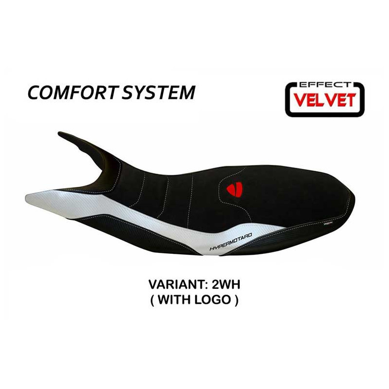 HOUSSE DE SELLE COMPATIBLE DUCATI HYPERMOTARD 821/939 (13-18) MODÈLE VARNA 1 VEL