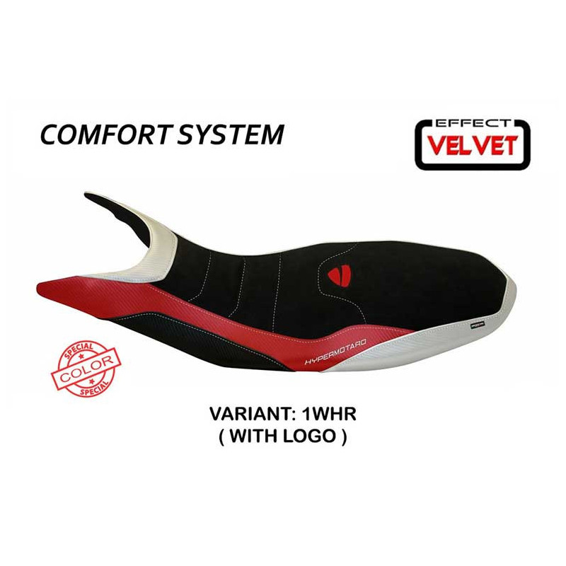 HOUSSE DE SELLE COMPATIBLE DUCATI HYPERMOTARD 821/939 (13-18) MODÈLE VARNA SPECI