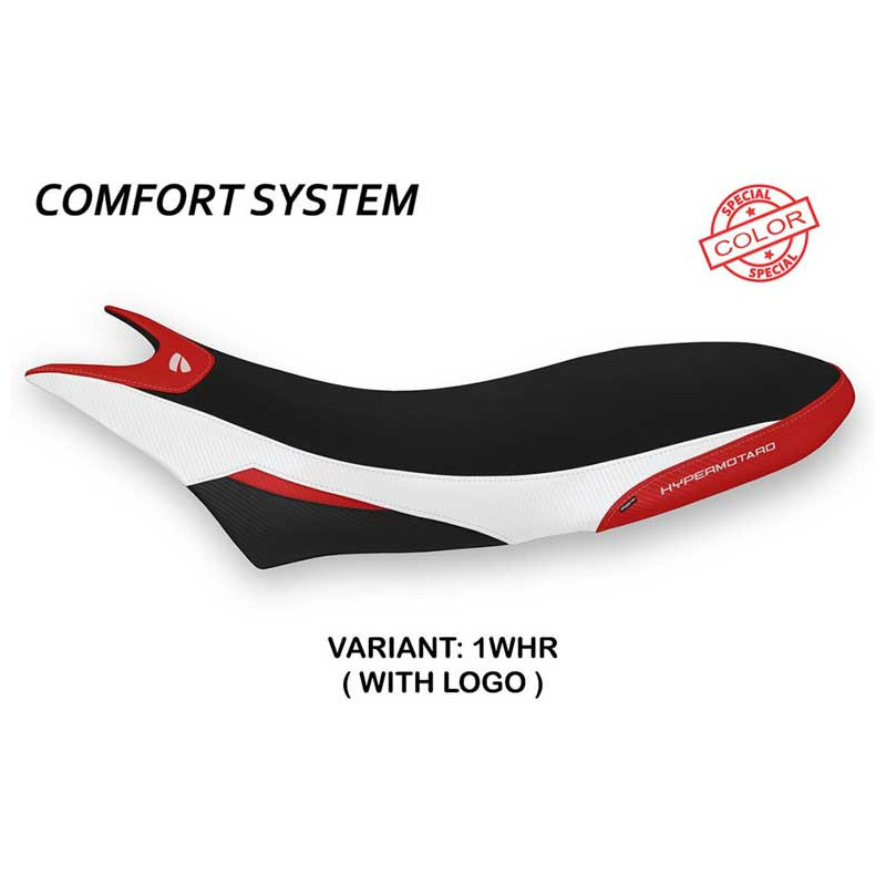 HOUSSE DE SELLE COMPATIBLE  DUCATI HYPERMOTARD 950 (19-22) MODÈLE ORLANDO SPECIA