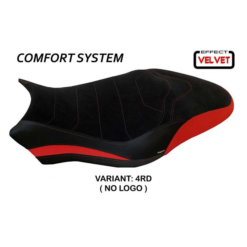 HOUSSE DE SELLE COMPATIBLE  DUCATI MONSTER 821/1200 (17-20) MODÈLE OVADA 1 VELVE