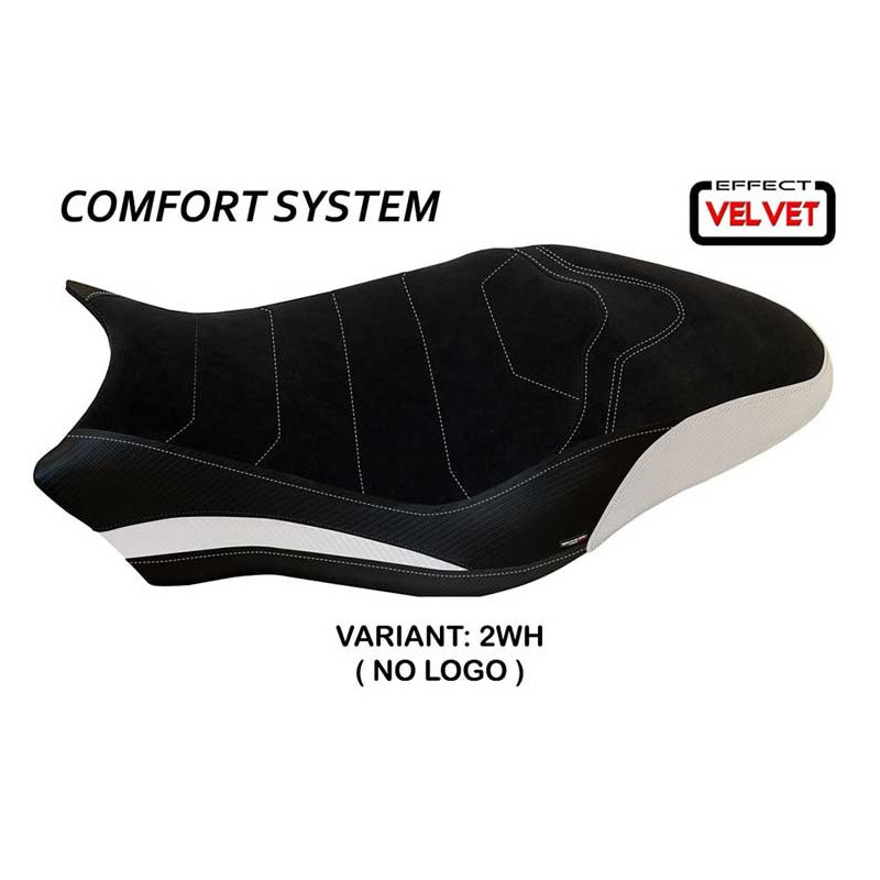 HOUSSE DE SELLE COMPATIBLE  DUCATI MONSTER 821/1200 (17-20) MODÈLE OVADA 1 VELVE