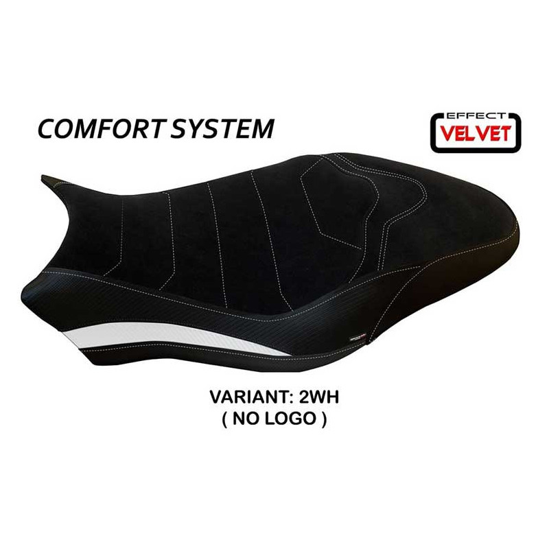 HOUSSE DE SELLE COMPATIBLE  DUCATI MONSTER 821/1200 (17-20) MODÈLE OVADA 2 VELVE