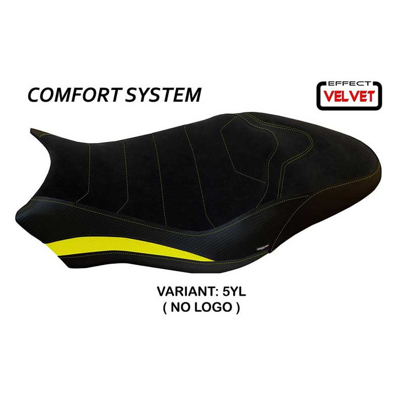 HOUSSE DE SELLE COMPATIBLE  DUCATI MONSTER 821/1200 (17-20) MODÈLE OVADA 2 VELVE