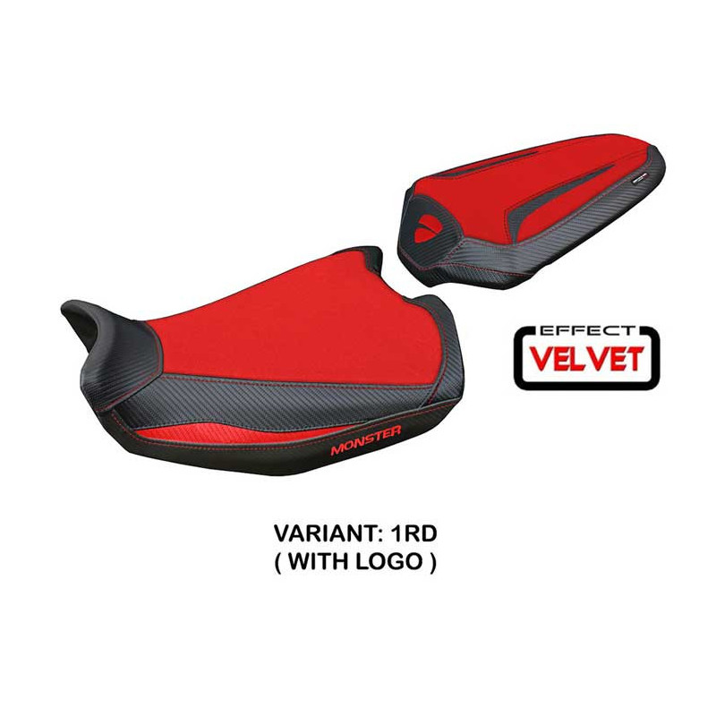 HOUSSE DE SELLE COMPATIBLE DUCATI MONSTER 937/950 21-23 MODÈLE LINOSA VELVET