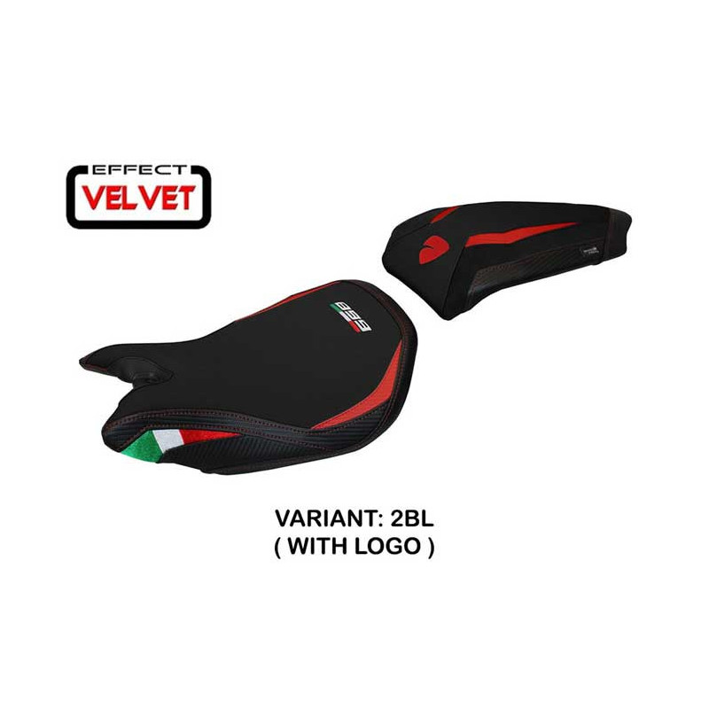HOUSSE DE SELLE COMPATIBLE  DUCATI PANIGALE 899 (13-15) MODÈLE PARIS VELVET