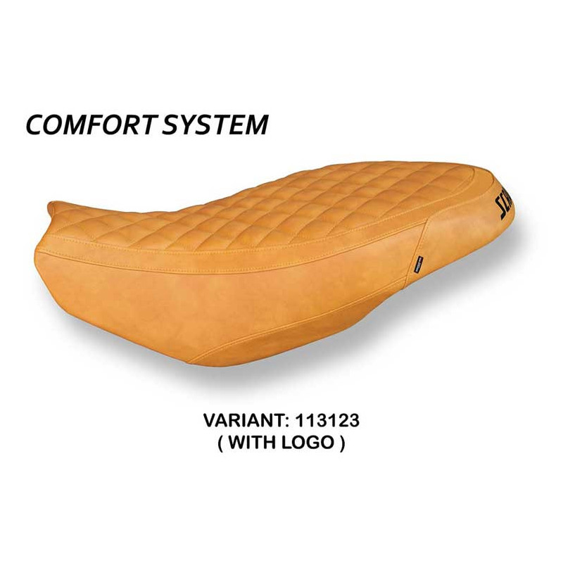 HOUSSE DE SELLE COMPATIBLE  DUCATI SCRAMBLER 400/800/1100 (15-22) MODÈLE VINTAGE