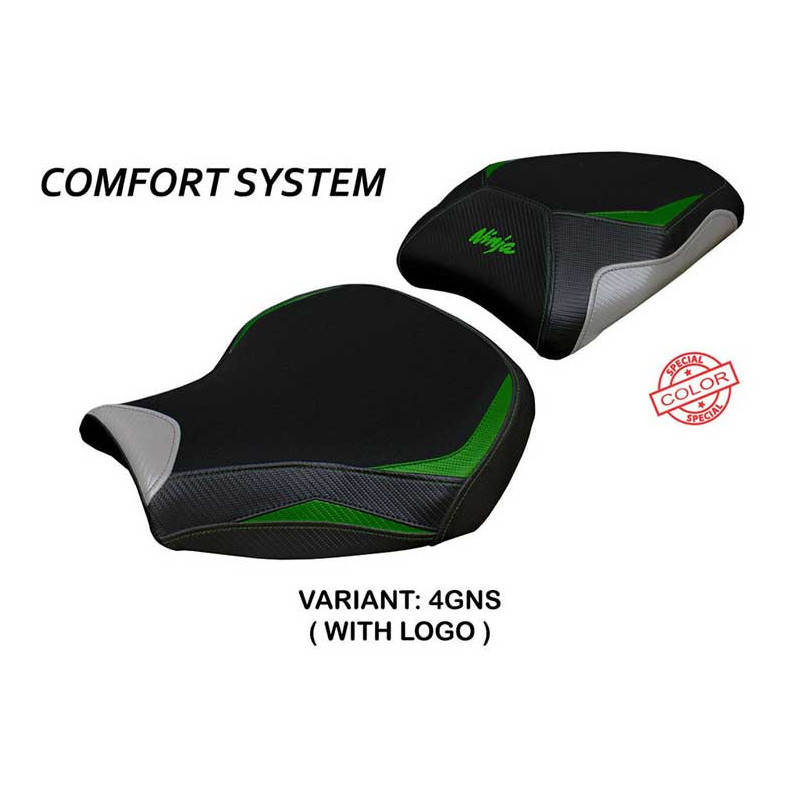 HOUSSE DE SELLE COMPATIBLE  KAWASAKI NINJA H2 1000 SX (18-22) MODÈLE MONIZ