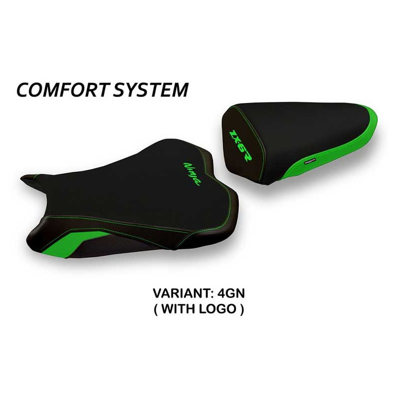 HOUSSE DE SELLE COMPATIBLE  KAWASAKI NINJA ZX 6 R (09-12) MODÈLE GIACARTA 2