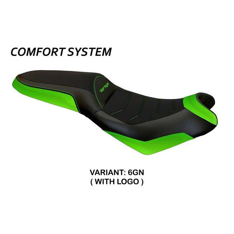HOUSSE DE SELLE COMPATIBLE  KAWASAKI VERSYS 650 (07-22) MODÈLE ELBA 2