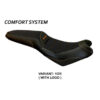 HOUSSE DE SELLE COMPATIBLE  KAWASAKI VERSYS 650 (07-22) MODÈLE ELBA TOTAL BLACK