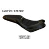 HOUSSE DE SELLE COMPATIBLE  KAWASAKI VERSYS 650 (07-22) MODÈLE ELBA TOTAL BLACK