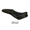 HOUSSE DE SELLE COMPATIBLE  KAWASAKI VERSYS 650 (07-22) MODÈLE ELBA TOTAL BLACK