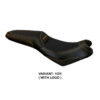 HOUSSE DE SELLE COMPATIBLE  KAWASAKI VERSYS 650 (07-22) MODÈLE ELBA TOTAL BLACK