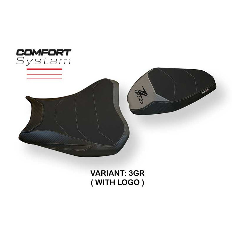HOUSSE DE SELLE COMPATIBLE KAWASAKI Z 900 (17-22) MODÈLE BRAN 3 CONFORT, NOIR, A