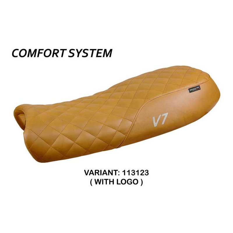 HOUSSE DE SELLE COMPATIBLE  MOTO GUZZI V7 MODÈLE DAVIS VINTAGE
