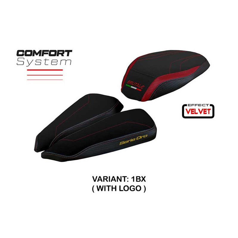 HOUSSE DE SELLE COMPATIBLE MV AGUSTA BRUTALE 1000 RR (20-22) MODÈLE ADAI VELVET
