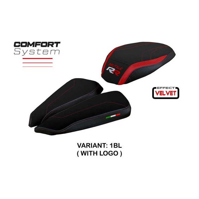 HOUSSE DE SELLE COMPATIBLE MV AGUSTA BRUTALE 1000 RR (20-22) MODÈLE MEILAN VELVE