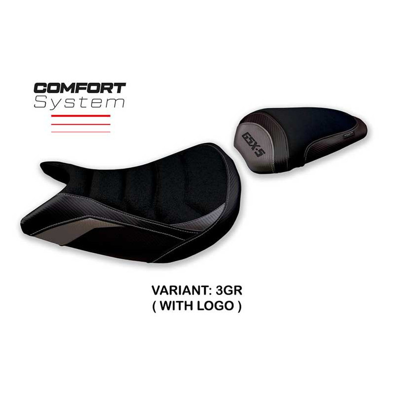 HOUSSE DE SELLE COMPATIBLE SUZUKI GSX S 1000 (21-22) MODÈLE LINDI CONFORT, BLEU,