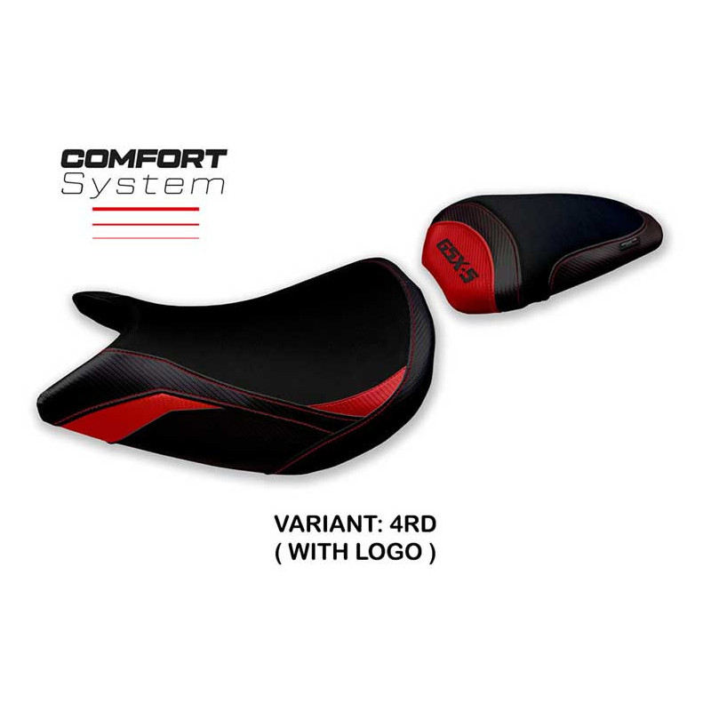 HOUSSE DE SELLE COMPATIBLE SUZUKI GSX S 1000 (21-22) MODÈLE LINDI CONFORT, BLEU,
