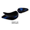 HOUSSE DE SELLE COMPATIBLE SUZUKI GSX S 1000 (21-22) MODÈLE LINDI CONFORT, BLEU,