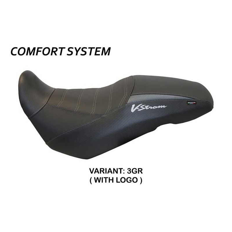 HOUSSE DE SELLE COMPATIBLE SUZUKI V-STROM 650 (17-22) MODÈLE GEORGIA