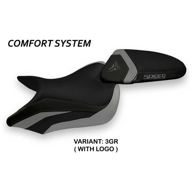 HOUSSE DE SELLE COMPATIBLE TRIUMPH SPEED TRIPLE (16-21) MODÈLE MAGLIE 1
