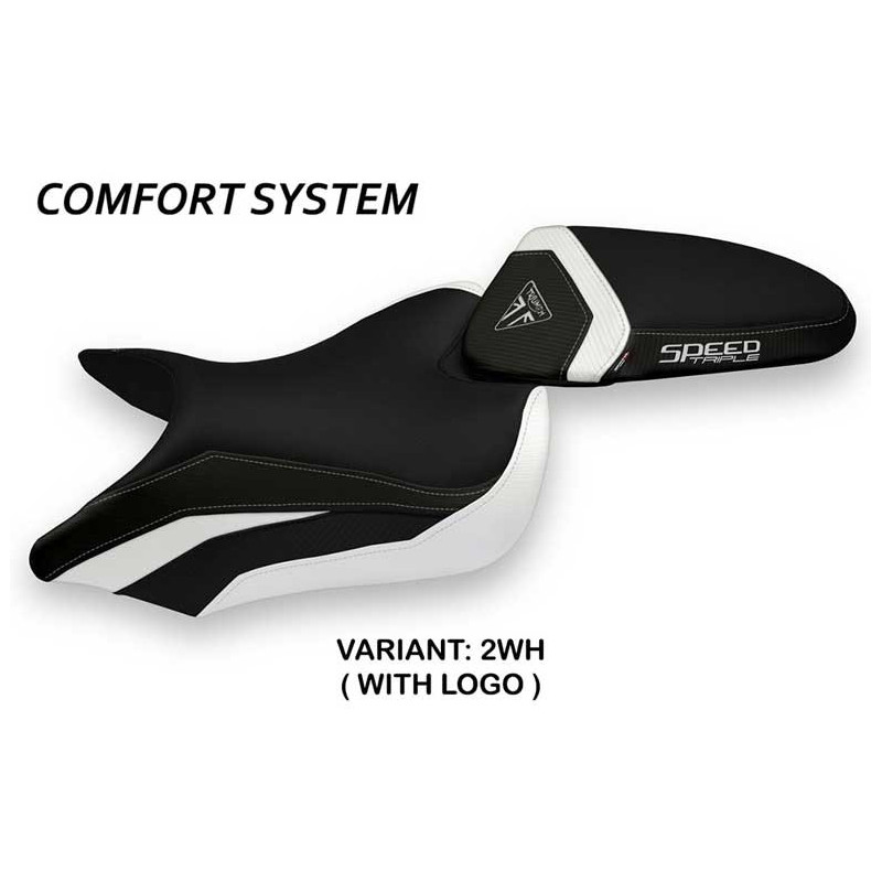 HOUSSE DE SELLE COMPATIBLE TRIUMPH SPEED TRIPLE (16-21) MODÈLE MAGLIE 1