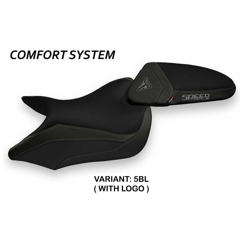 HOUSSE DE SELLE COMPATIBLE TRIUMPH SPEED TRIPLE (16-21) MODÈLE MAGLIE 1