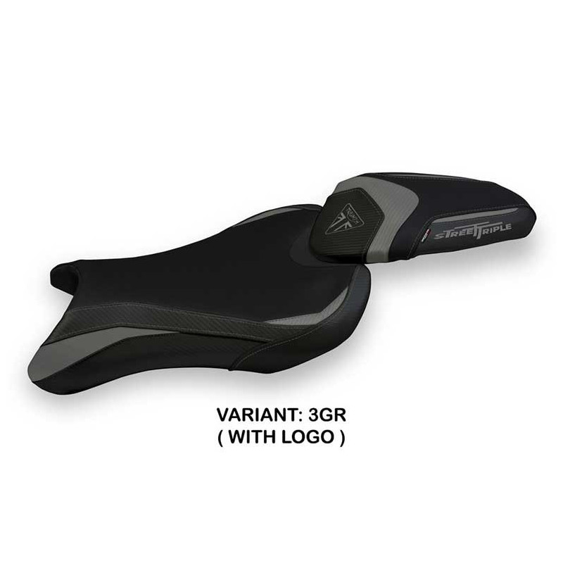 HOUSSE DE SELLE COMPATIBLE TRIUMPH STREET TRIPLE (17-22) MODÈLE SARZANA 1 STANDA