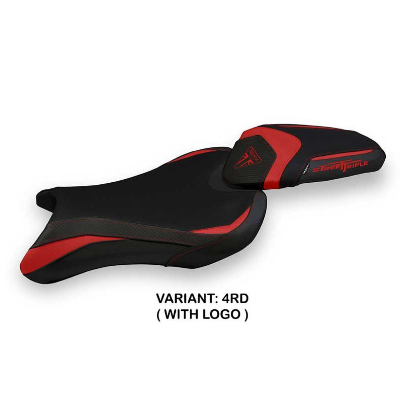 HOUSSE DE SELLE COMPATIBLE TRIUMPH STREET TRIPLE (17-22) MODÈLE SARZANA 1 STANDA