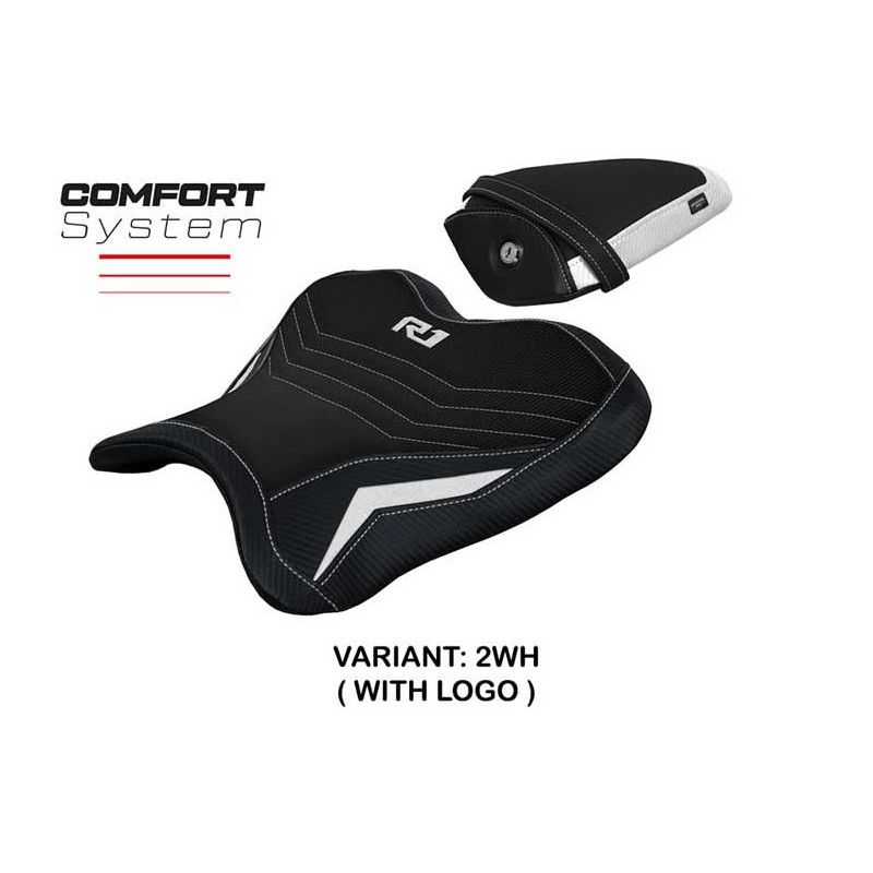 HOUSSE DE SELLE COMPATIBLE YAMAHA R1 (15-22) MODÈLE KAGRAN ULTRAGRIP, NOIR, AVEC